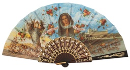 [266/1] Abanico plástico colección (NEG)