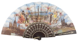 [273/1] Abanico plástico colección (NEG)