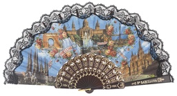 [275/6] Abanico plástico colección (NEG)