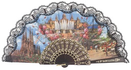 [275/7] Abanico plástico colección (NEG)