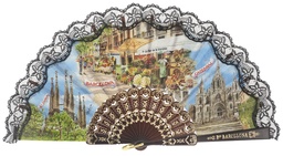 [275/8] Abanico plástico colección (NEG)