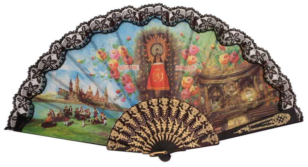 Abanico plástico semi-pericón