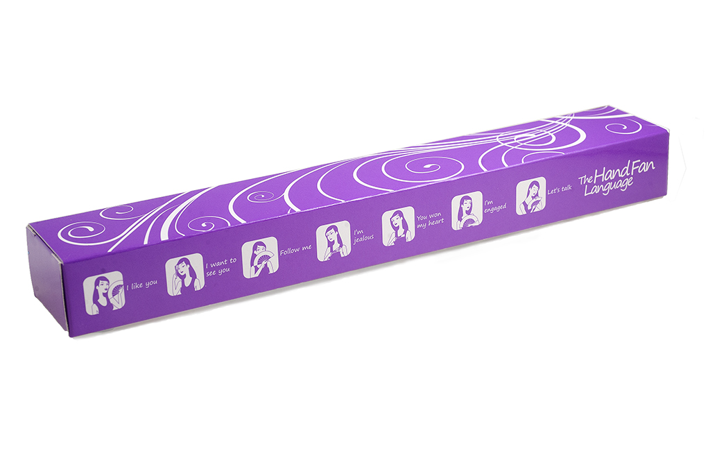 Caja individual violeta