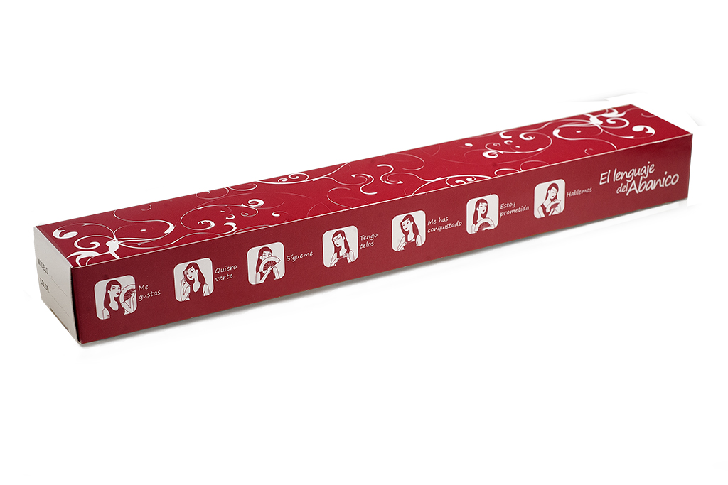 Caja individual rojo oscuro