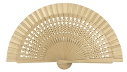 [4064] Abanico de madera (ORO)
