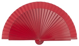 [4063] Abanico de madera (ROJ)