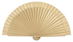 [4063] Abanico de madera (ORO)