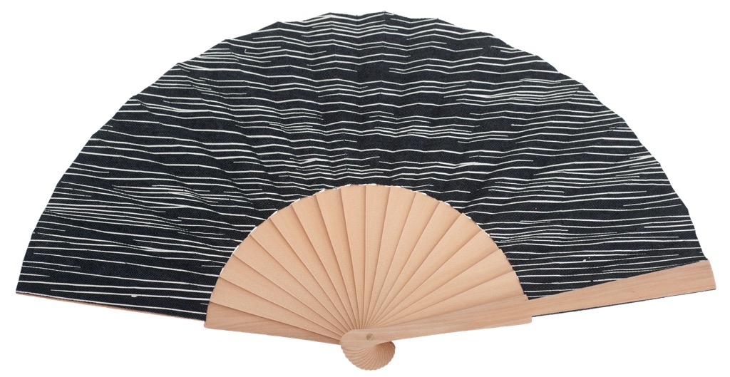 Abanico de madera fantasia