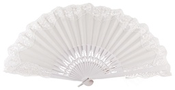 [4306] Abanico madera con blonda (BLA)