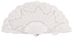 [3299] Abanico madera fagus pintado a mano (BBB)