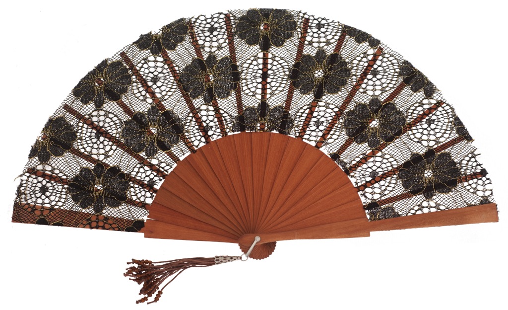 Abanico madera peral