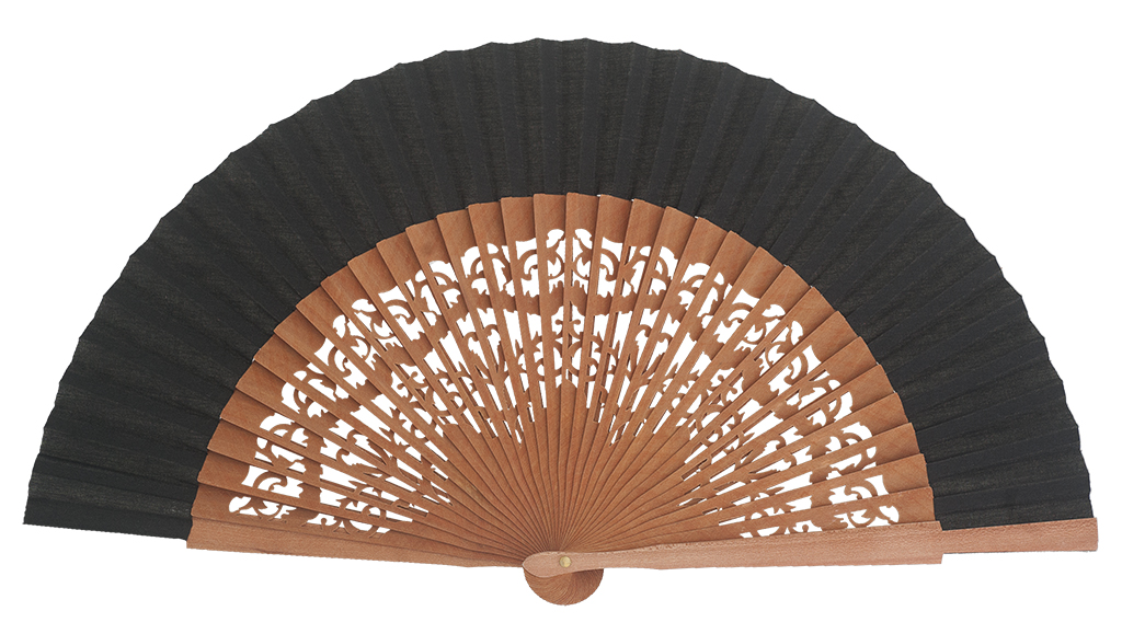 Abanico madera peral