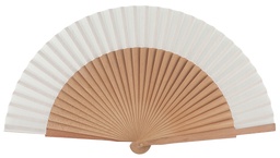 [4316] Abanico madera peral (BLA)