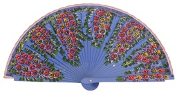 [4541] Abanico madera pintado a mano (PAS)