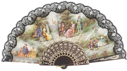 [290/4] Abanico plástico colección (NEG)