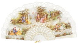 [290/4] Abanico plástico colección (BLA)