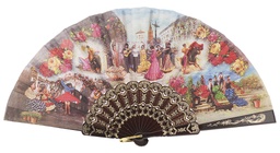 [519/8] Abanico plástico colección (NEG)