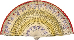 [4236] Abanico madera pintado a mano (MFL)