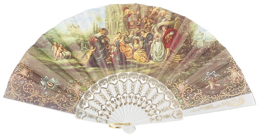 [75] Abanico plástico colección