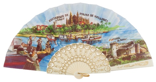 [108] Abanico plástico colección
