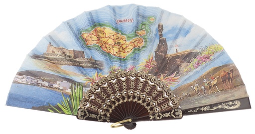 [140] Abanico plástico colección