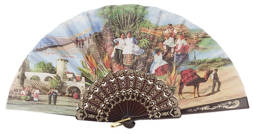[142] Abanico plástico colección