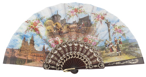 [144] Abanico plástico colección