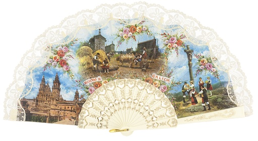 [145] Abanico plástico colección