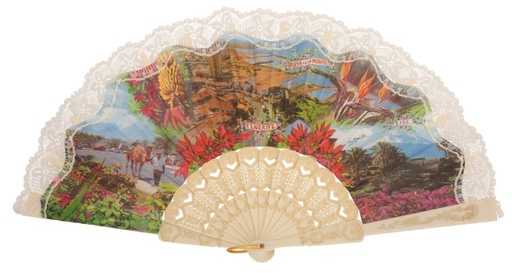 [151] Abanico plástico colección