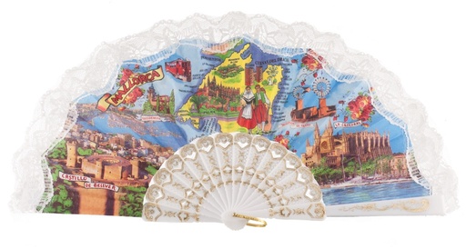 [262] Abanico plástico colección