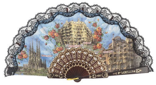 [263] Abanico plástico colección