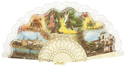 [272] Abanico plástico colección