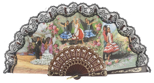 [280] Abanico plástico colección