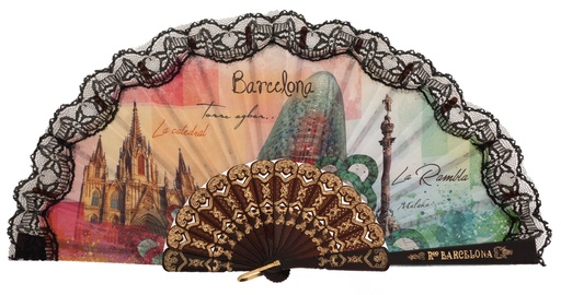 [297] Abanico plástico colección