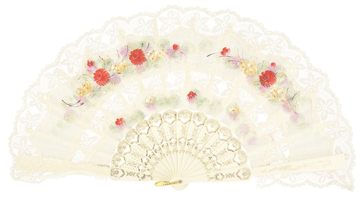 [346] Abanico plástico colección