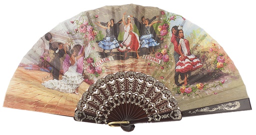 [518] Abanico plástico colección