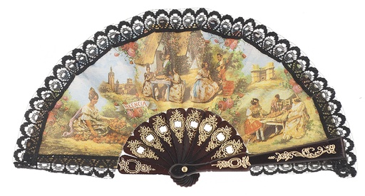 [625] Abanico plástico colección