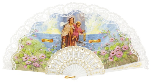 [735] Abanico plástico colección