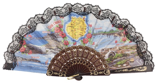 [768] Abanico plástico colección