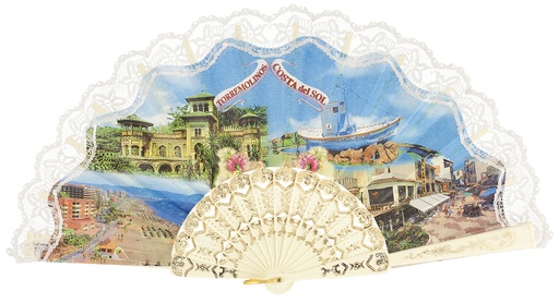 [1009] Abanico plástico colección