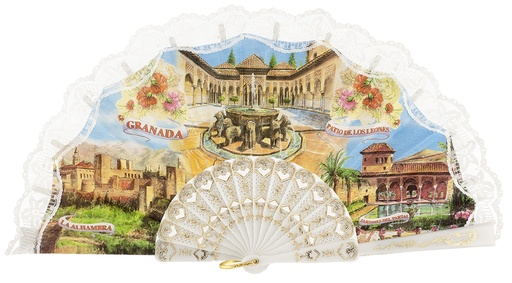 [1016] Abanico plástico colección
