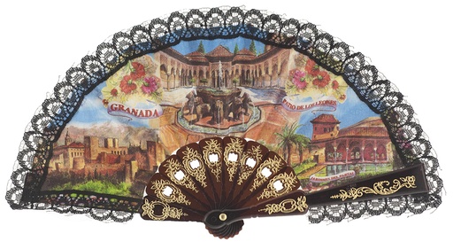[1016/2] Abanico plástico colección
