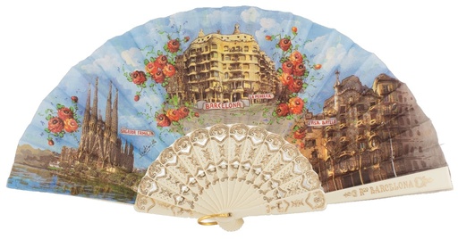 [263/1] Abanico plástico colección