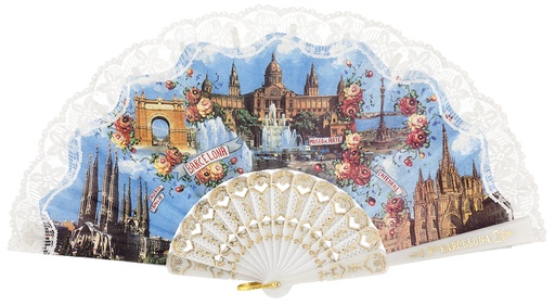 [275/6] Abanico plástico colección