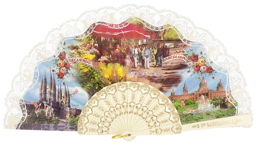 [275/9] Abanico plástico colección