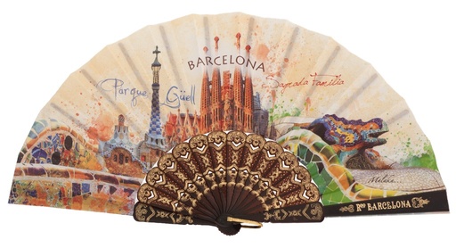 [296/1] Abanico plástico colección