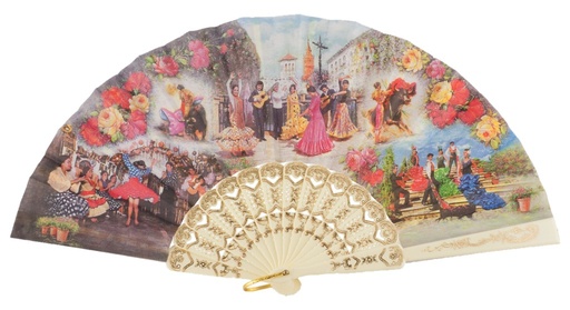 [519/8] Abanico plástico colección
