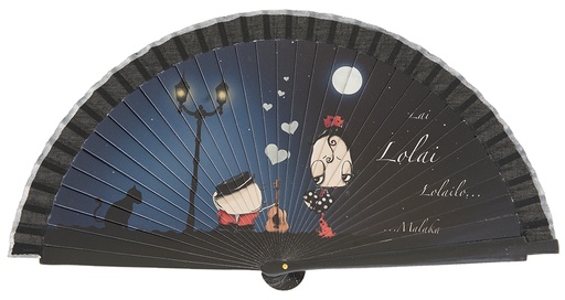 [4383] Abanico madera colección Malaka