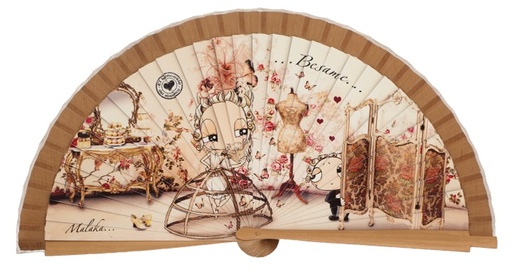 [4619] Abanico madera colección Malaka